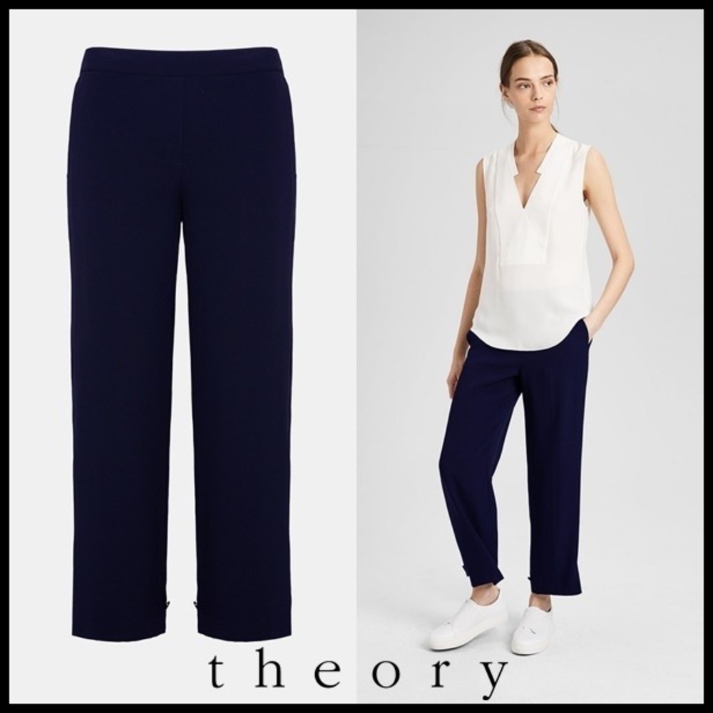 Theory Genie Pant in Navy